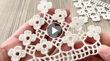 Cover and Napkin Border Lace Tutorial 1622