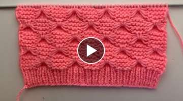 Butterfly Knitting Stitch Pattern For Sweater And Blanket 1581