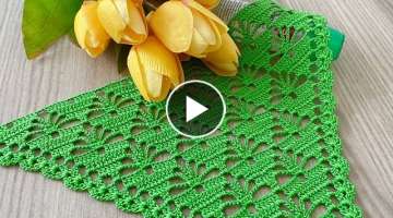 Crochet Triangle Shawl, Lysate Pattern 2079